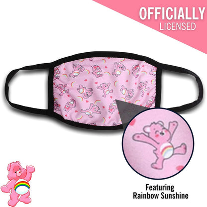 Care Bears All Over Print Gathered Mask