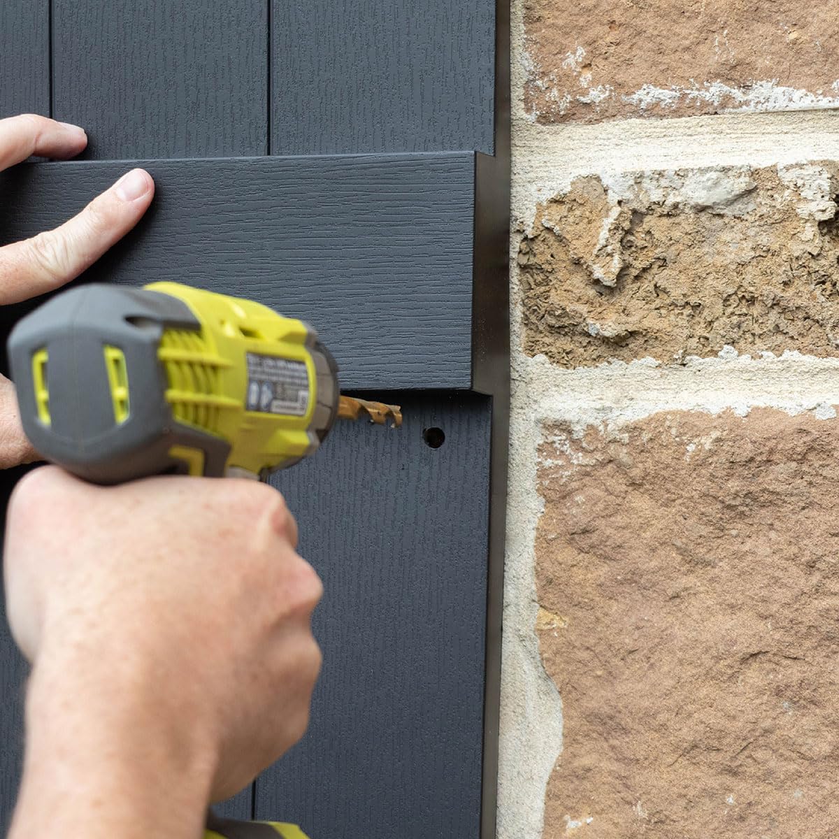 Ekena Millwork Persiana de rejilla abierta, 14.5 Wx55 H Inch, Negro
