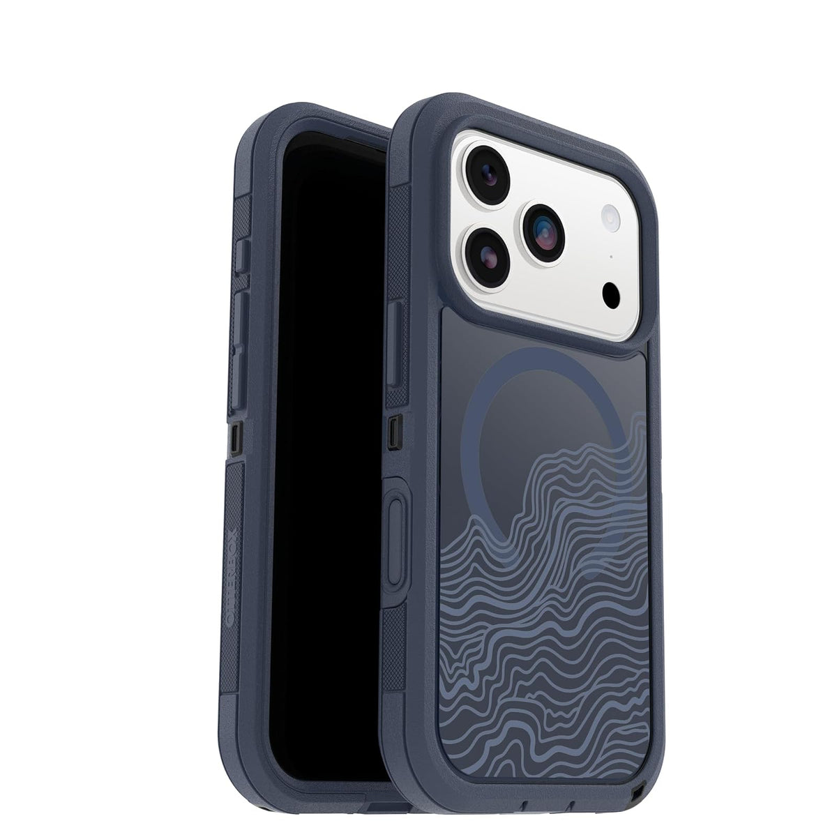 OtterBox - Funda Transparente para iPhone 17 Pro Defender Series Pro XT - Offgrid - Azul - Funda Resistente y Duradera para iPhone a presión