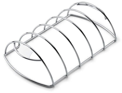 Weber Rejilla para Costillas 6605 Acero Cromado | Pequeño, 5 , amplia y resistente, fácil limpieza