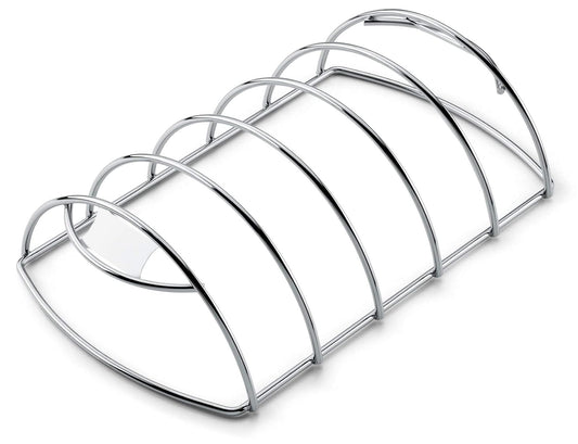 Weber Rejilla para Costillas 6605 Acero Cromado | Pequeño, 5 , amplia y resistente, fácil limpieza