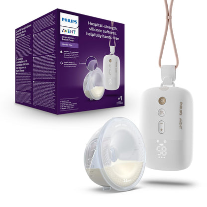 Philips Avent Extractor de Leche Manos Libres Sencillo Extracción Eficaz | Más libertad en cada extracción | Imita el ritmo de succión del bebé | Copas ligeras y total comodidad | SCF531/11