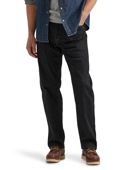 Wrangler Authentics Jean de Corte Holgado para Hombre - Mezclilla oscura - 44W x 34L