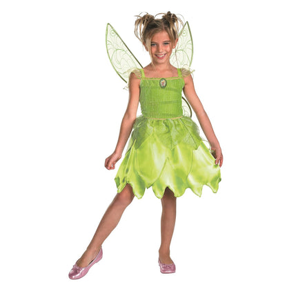 Disguise Girls Disney Fairies Tink and The Fairy Rescue Classic Costume, Un Solo Color, Mediano/7-8