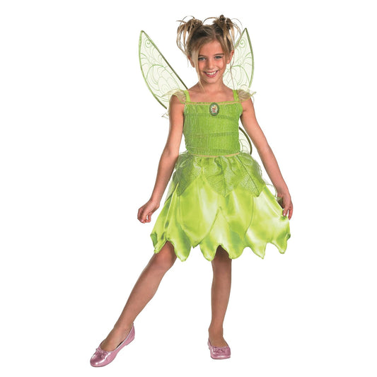 Disguise Girls Disney Fairies Tink and The Fairy Rescue Classic Costume, Un Solo Color, Mediano/7-8