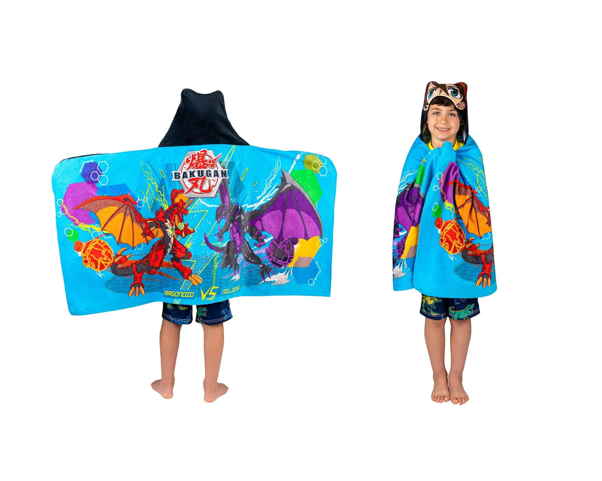 Bakugan Anime Battle Brawlers - Toalla de Toalla de Rizo de algodón Suave para baño/Piscina/Playa, 24 x 50 Pulgadas, por Franco Kids