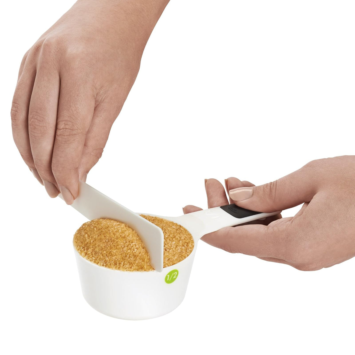 OXO Good Grips 5 piezas de tazas medidoras de plástico y espátula de pastelería