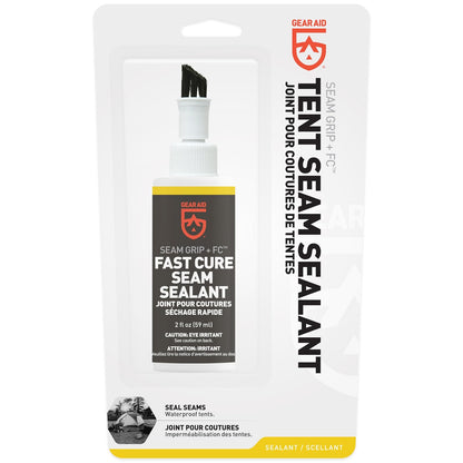 GEAR AID Seam Grip FC Sellador de curado rápido para sellar costuras en tiendas de campaña, lluvias, refugios, toldos, lonas y ventanas emergentes hechas de nailon