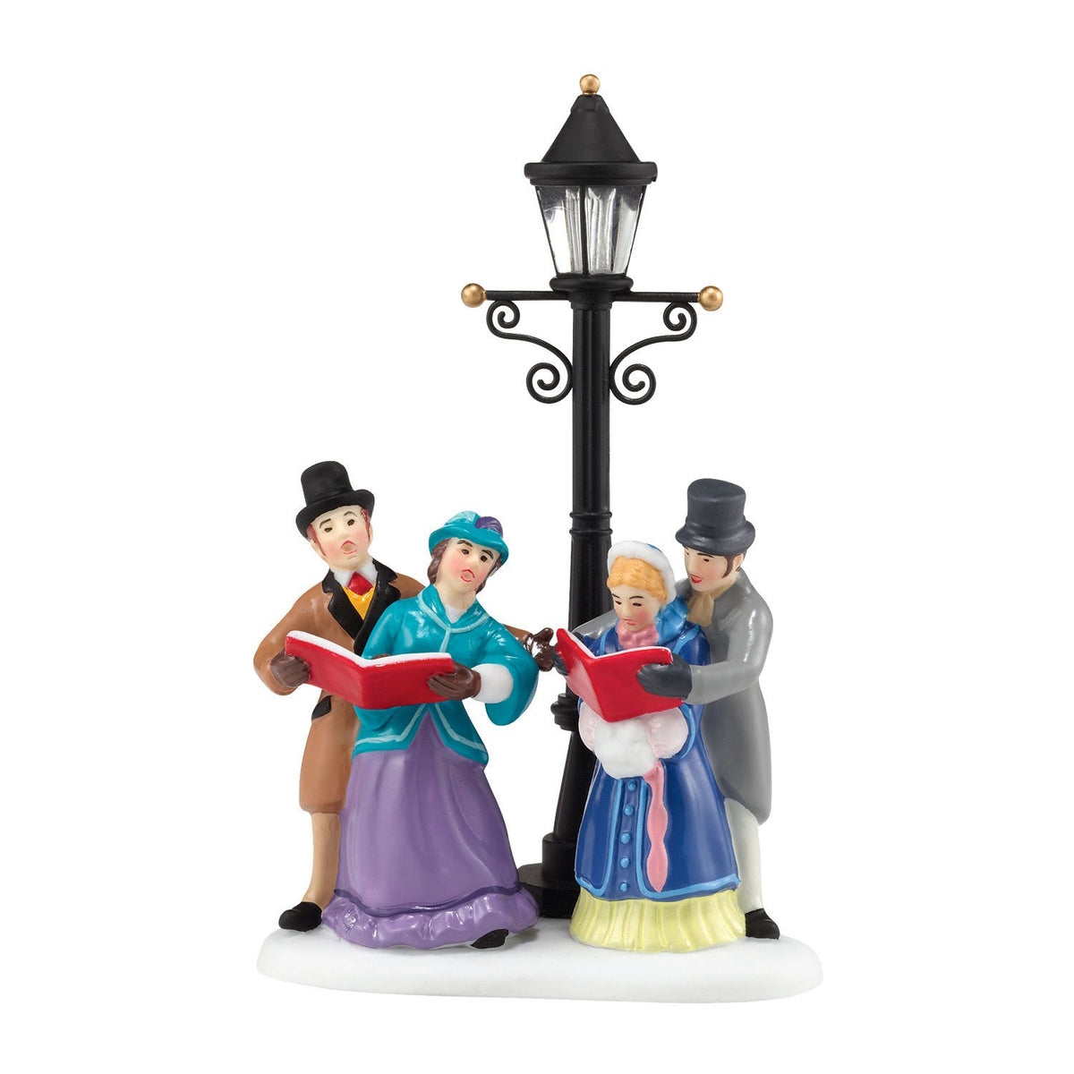Department 56 Dickens' Village Caroling by Lamplight Accessory, 2.17-Inch, Figura de Porcelana, Multicolor, Victoriano, Navidad