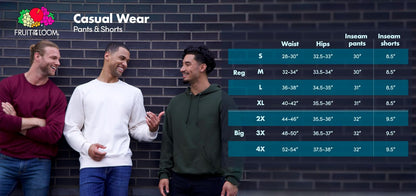 Fruit of The Loom Eversoft - Pantalones Deportivos de Forro Polar con Bolsillos, absorben la Humedad y Son Transpirables, Tallas S-4x Pantalones Deportivos para Hombre