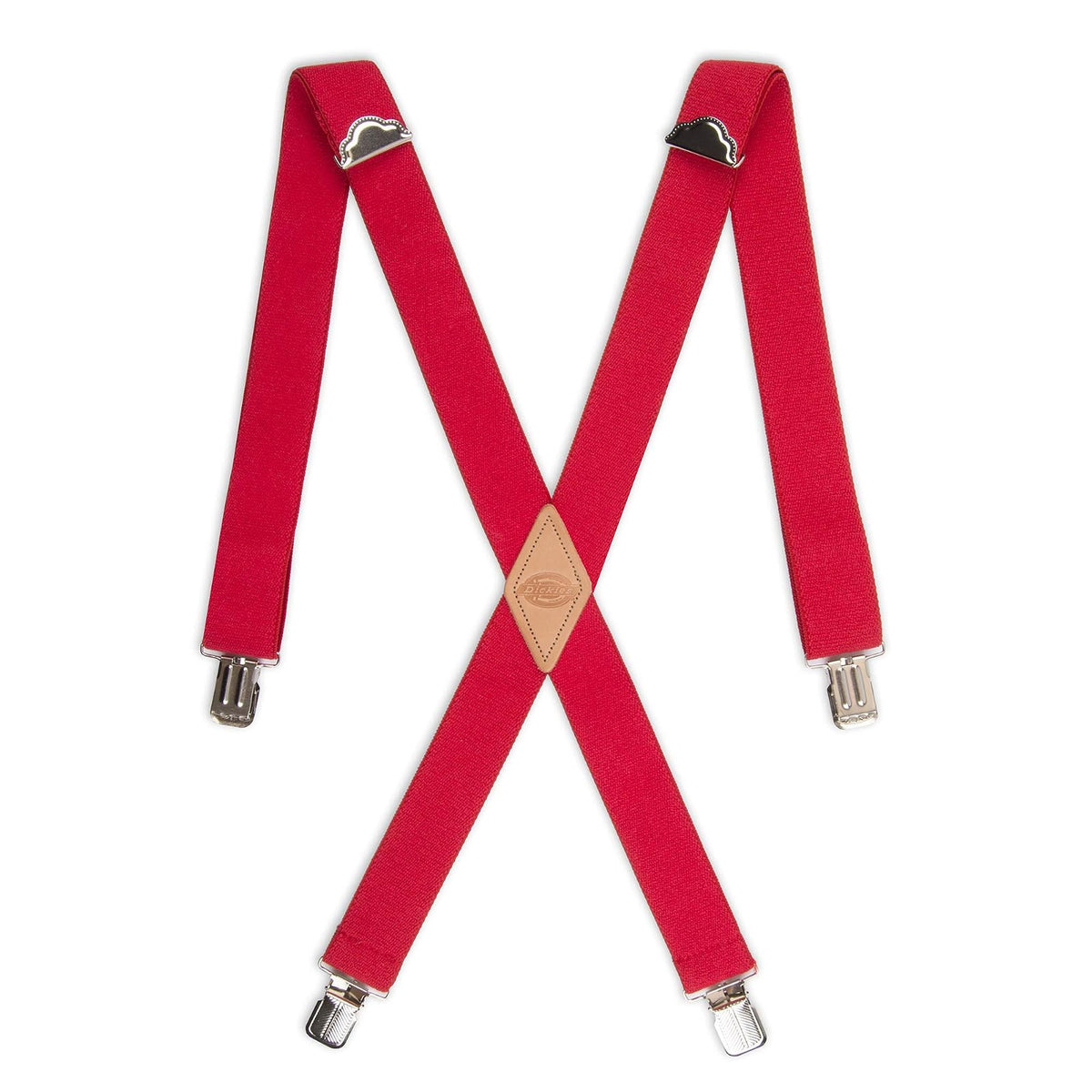 Dickies Tirantes de clip recto sólido de 1-1/4 Suspensores para para hombre - Rojo - - Talla Única