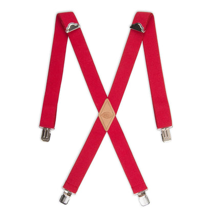Dickies Tirantes de clip recto sólido de 1-1/4 Suspensores para para hombre - Rojo - - Talla Única