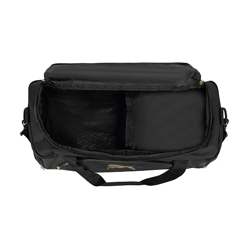 Puma Evercat Accelerator Bolsa de Lona | Negro/Oro, uno-talla, correa ajustable extraíble, bolsillo para zapatos