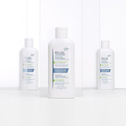 DUCRAY, Kelual Squanorm Shampoo Tratante, Para Caspa Grasa, Limpieza Reguladora y Anticaspa, 200 ml