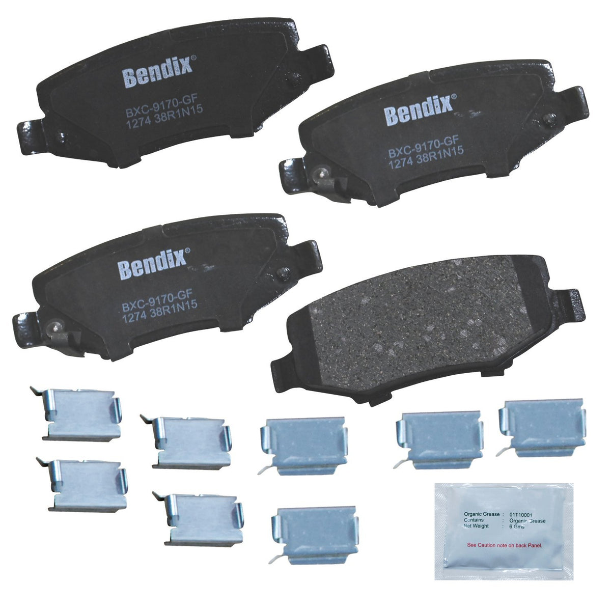 Bendix Priority1 Pastillas de Freno Traseras de Cerámica - CFC1274