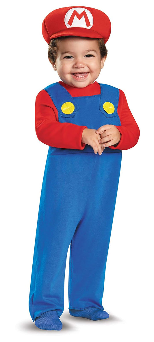 Disguise - Disfraz infantil de Mario para niños, rojo, de 12 a 18 meses