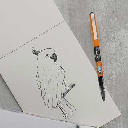 Zebra Bolígrafo J-Roller NRB Tinta Líquida Punta Aguja 0.5 m Clip metálico Caja 6 Piezas (Azul)