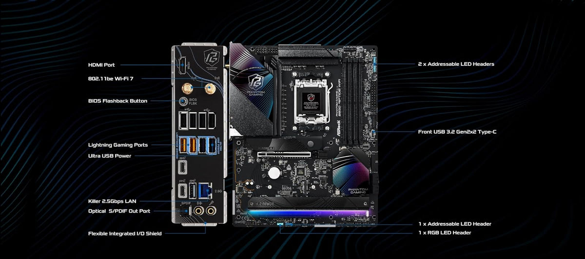 ASRock MB AMD AM5 B850 Riptide WiFi