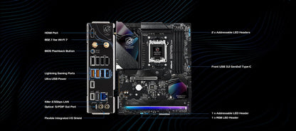 ASRock MB AMD AM5 B850 Riptide WiFi