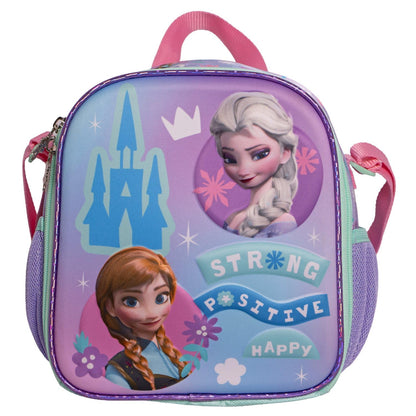 Ruz Lonchera Infantil y Preescolar | Frozen | 100% Poliéster Edición Premium Capacidad 3 Litros | Bolsa Escolar para Niños con Forro Interior y Cierre de Cremallera | Recomendado desde 3 años