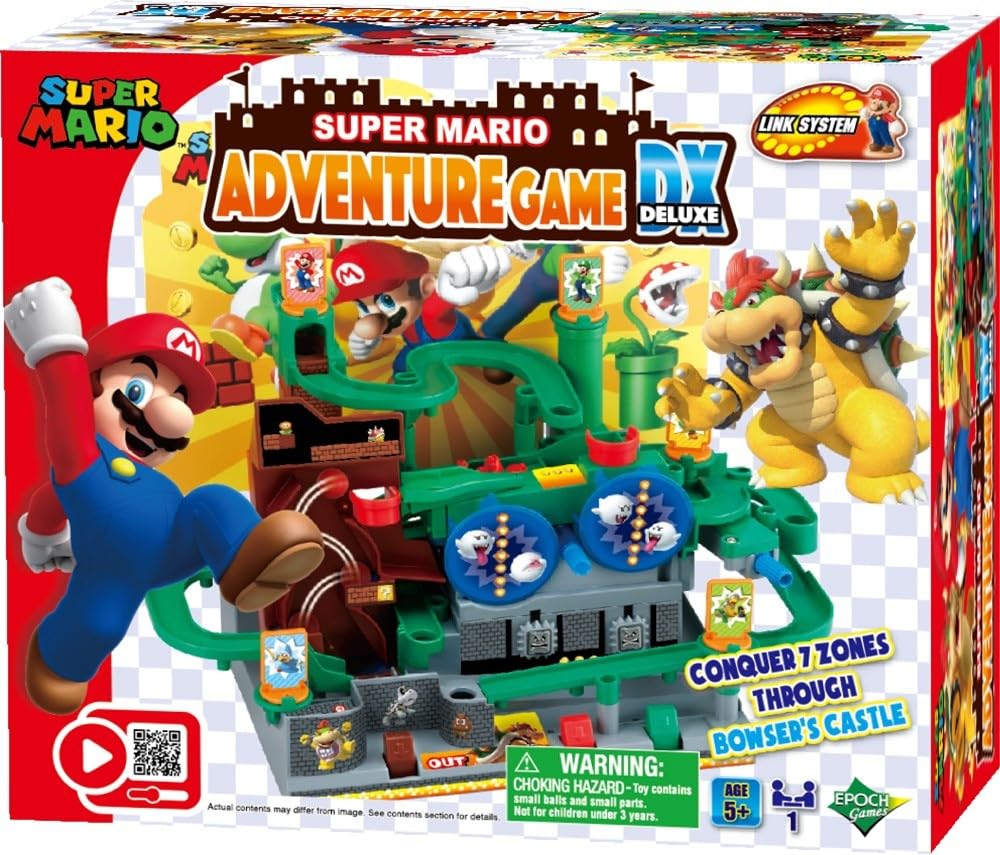 EPOCH Super Mario Fireball Stadium Juego de Acción de Mesa para 2 Jugadores - Juego de aventura DX