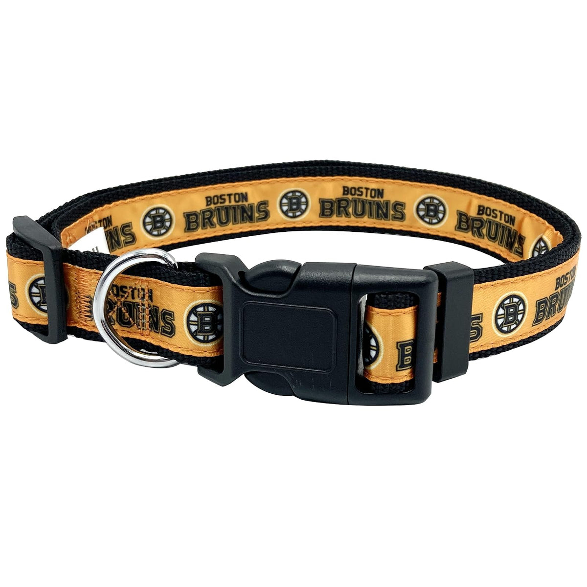 Pets First NHL Pet Gear Accesorios para Mascota con Licencia Oficial - Boston Bruins - Medium (12 - 18" Length x 0.62" Width) - Collares de la NHL