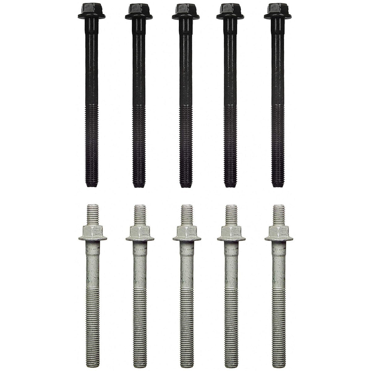 Fel-Pro ES 72172 Juego de Tornillos de Culata de Motor, Negro, 1/2 Pulgada