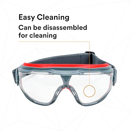 3M GoggleGear 500 Series GG501SGAF, Clear Scotchgard Anti-fog lens