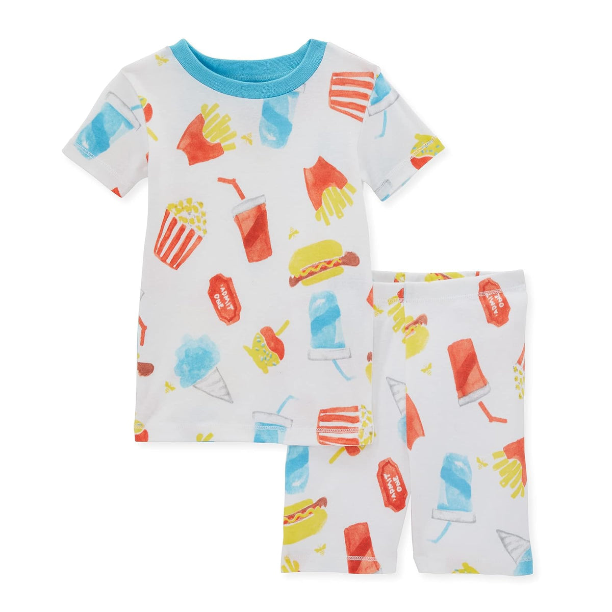 Burt's Bees Pijama de 2 Piezas para bebé, algodón orgánico - 24 Meses - Golosinas de paseo marítim - 1