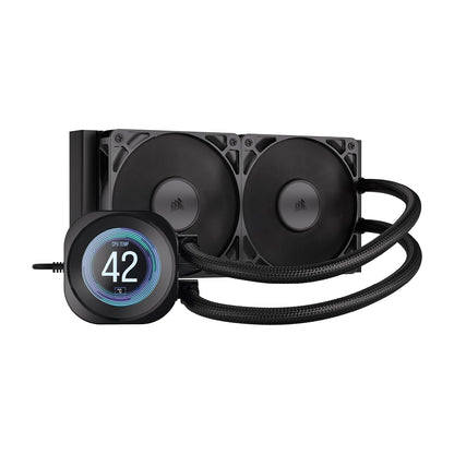 Corsair Nautilus 240 RS LCD Refrigeración Líquida para CPU 240mm, Blanco - 240mm AIO - Negro