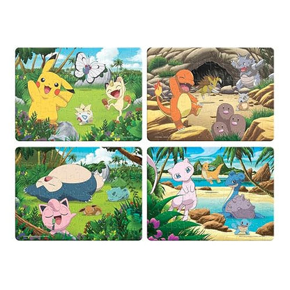 Novelty Corp - Rompecabezas Infantil 4 en 1 de Pokémon 60 Piezas Cada Uno