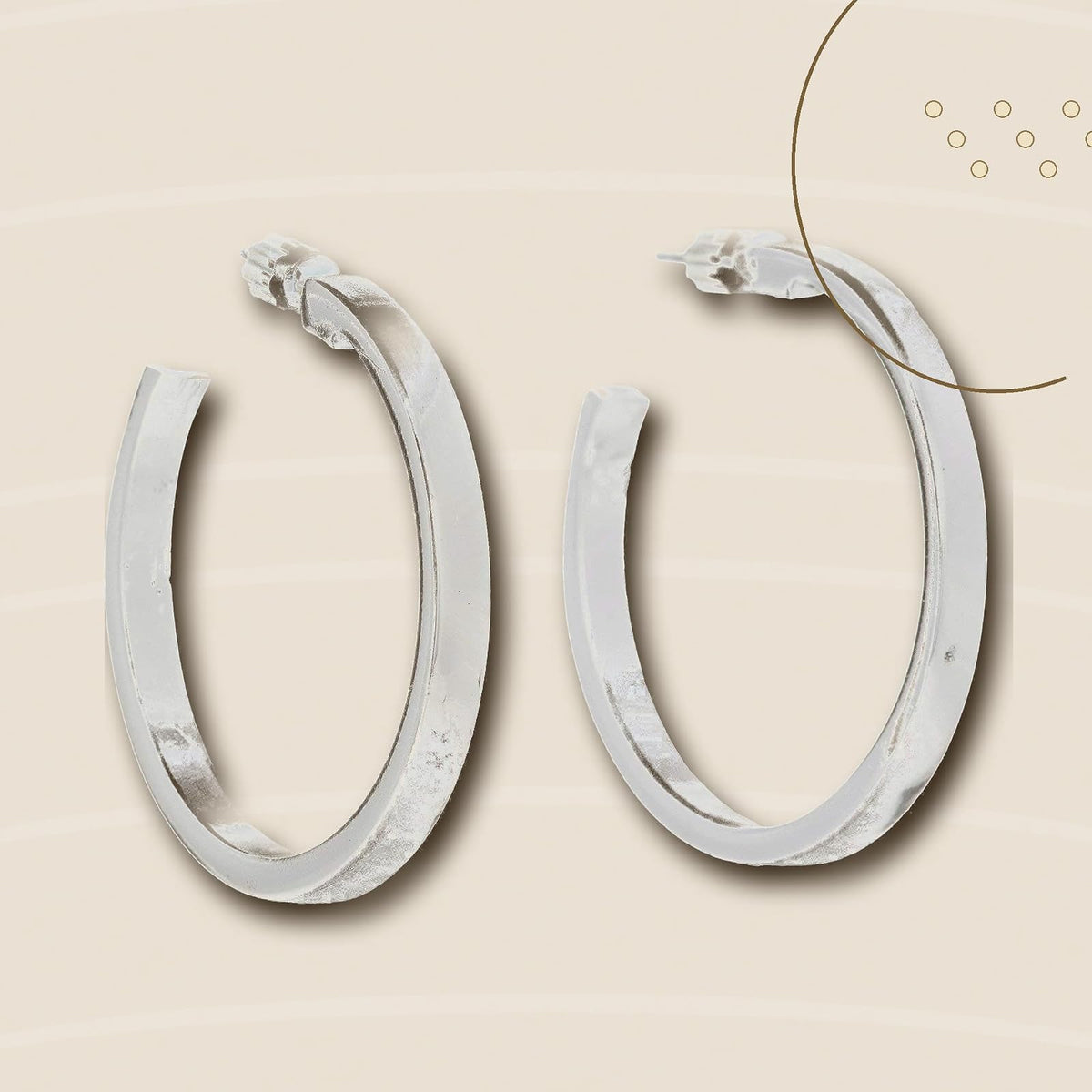 GUESS Aretes, Plateado, Una talla