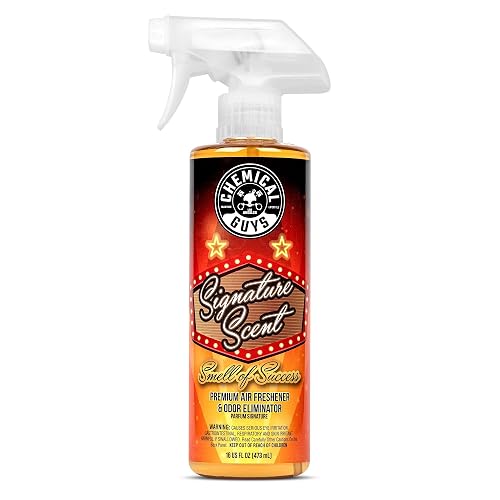 Chemical Guys Ambientador y Eliminador de Olores Premium Signature Scent, Olor a Éxito (ideal para automóviles, camiones, todoterrenos, caravanas, hogar, oficina y más) 473ml