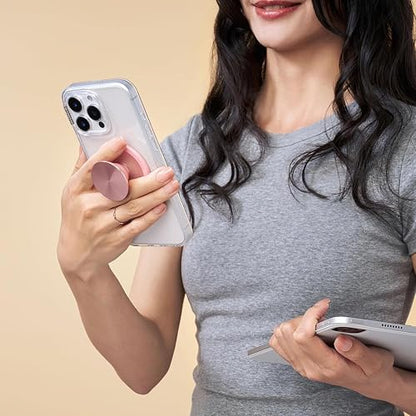 PopSockets PopGrip para MagSafe, Agarre magnético y Soporte para teléfono, Parte Superior Intercambiable, Agarre Seguro para iPhone MagSafe, Soporte para visualización Manos Libres, Compatible con