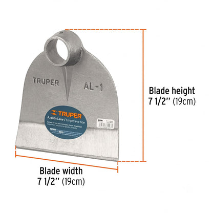 Truper AL-1, Azadón Lane sin mango, 1.6 lb