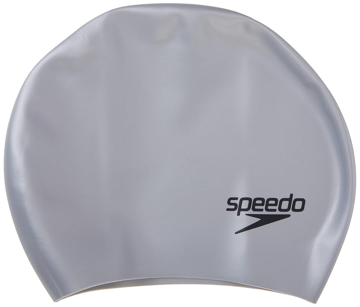 Speedo Gorro de Natación para Cabello Largo - Gorra de Natación - Plateado