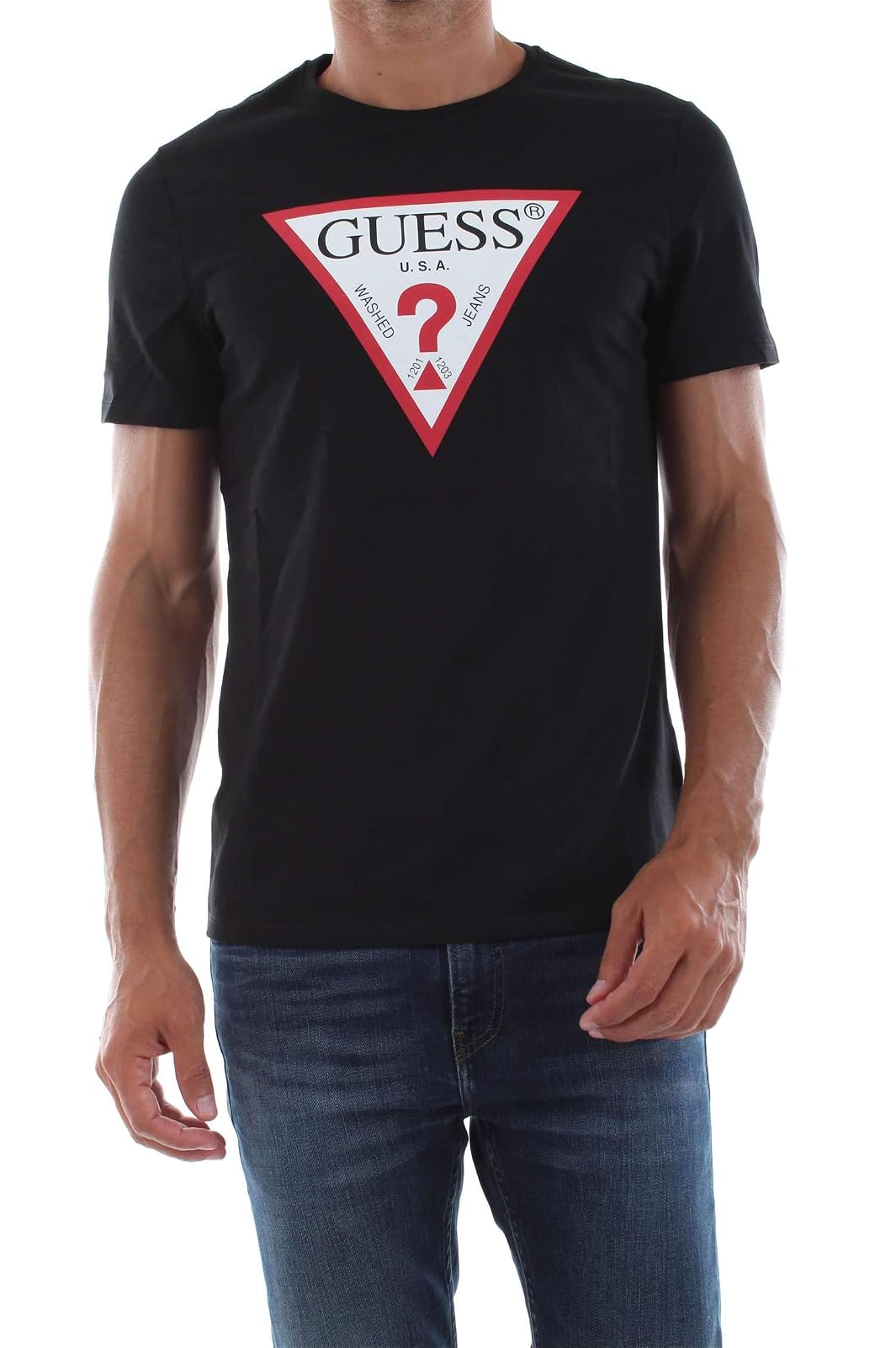 Guess Camiseta Camiseta Hombre - G - Negro