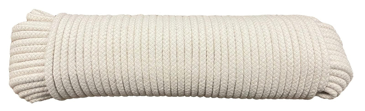 T.W . Evans Cordage Tendedero de algodón Scottie #8 de 1/4" x 150 pies