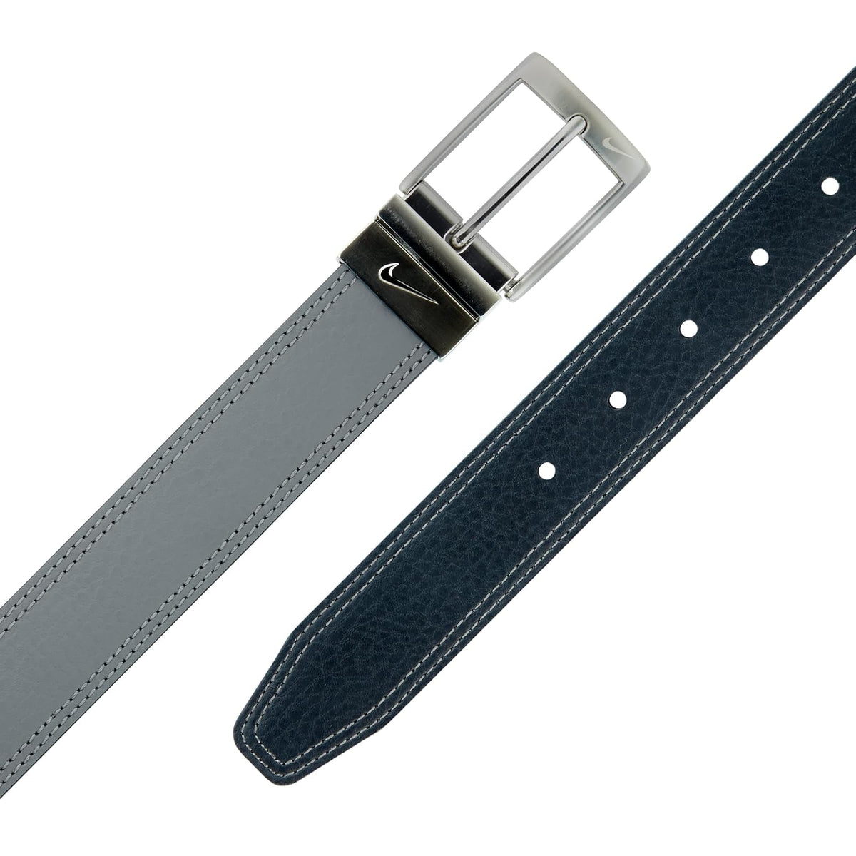 Nike Cinturón clásico reversible para hombre negro/gris