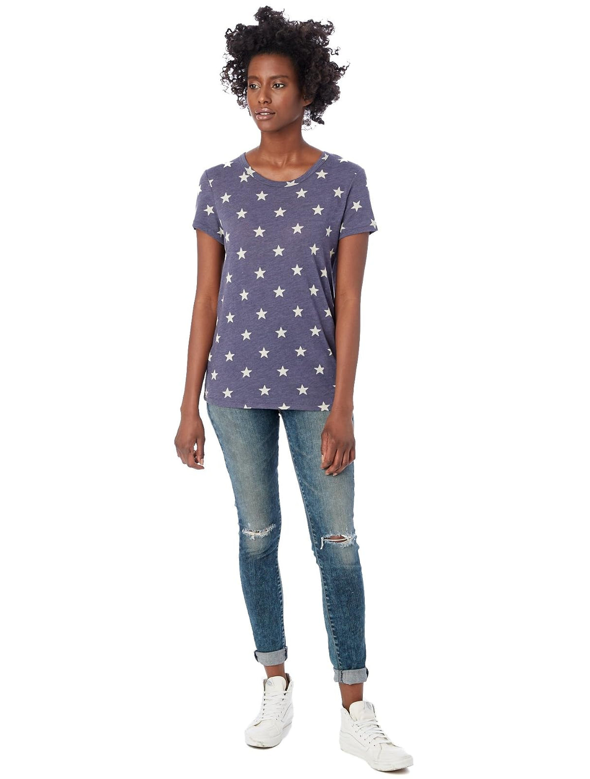 Alternative Playera Ideal de Manga Corta con Cuello Redondo. Camiseta para Mujer