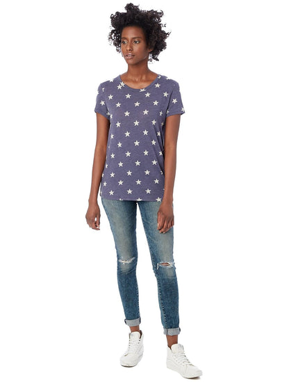 Alternative Playera Ideal de Manga Corta con Cuello Redondo. Camiseta para Mujer