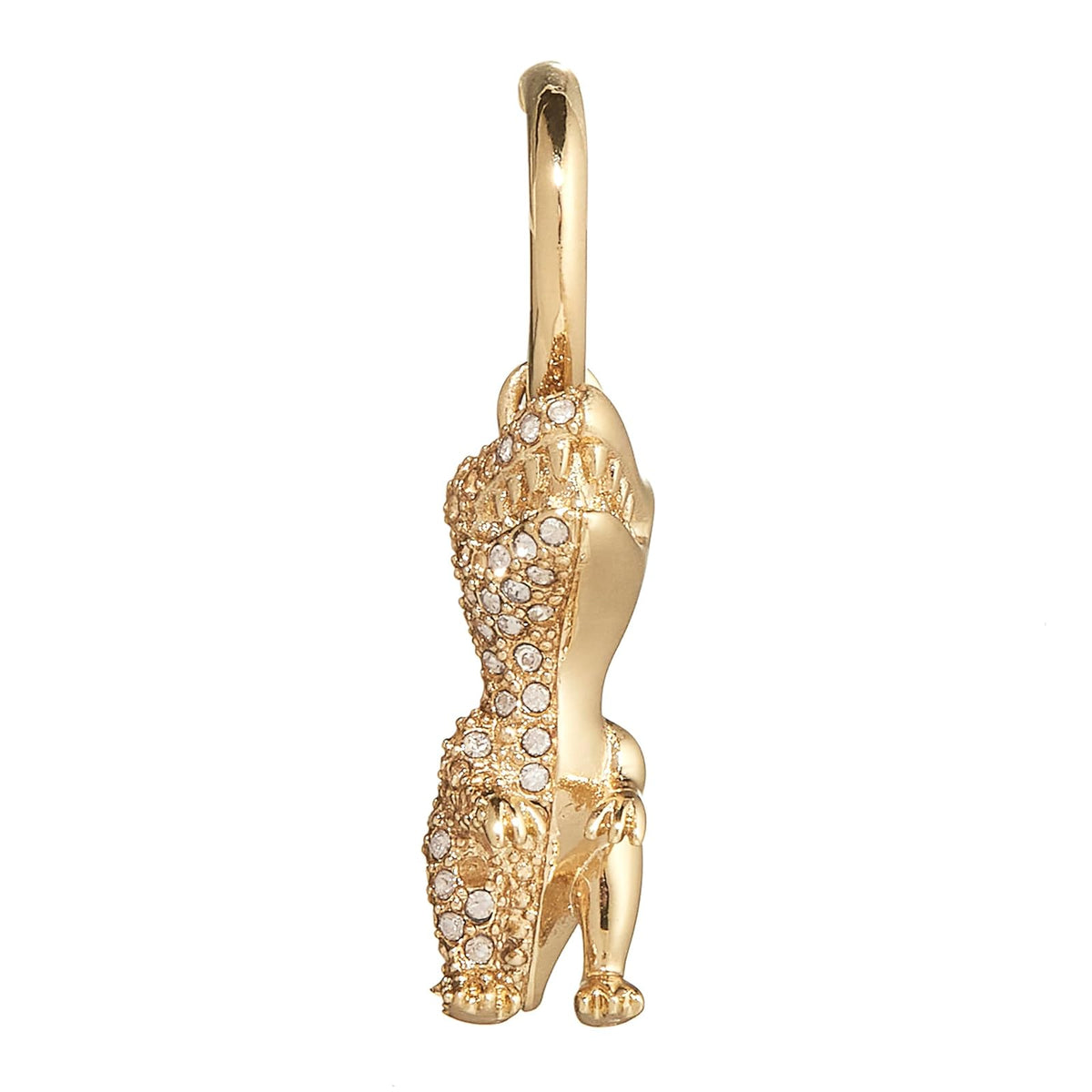 COACH - arete colgantes con dije pavé Rexy para mujer, Una talla, Latón Vidrio, No es una piedra preciosa