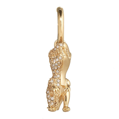 COACH - arete colgantes con dije pavé Rexy para mujer, Una talla, Latón Vidrio, No es una piedra preciosa