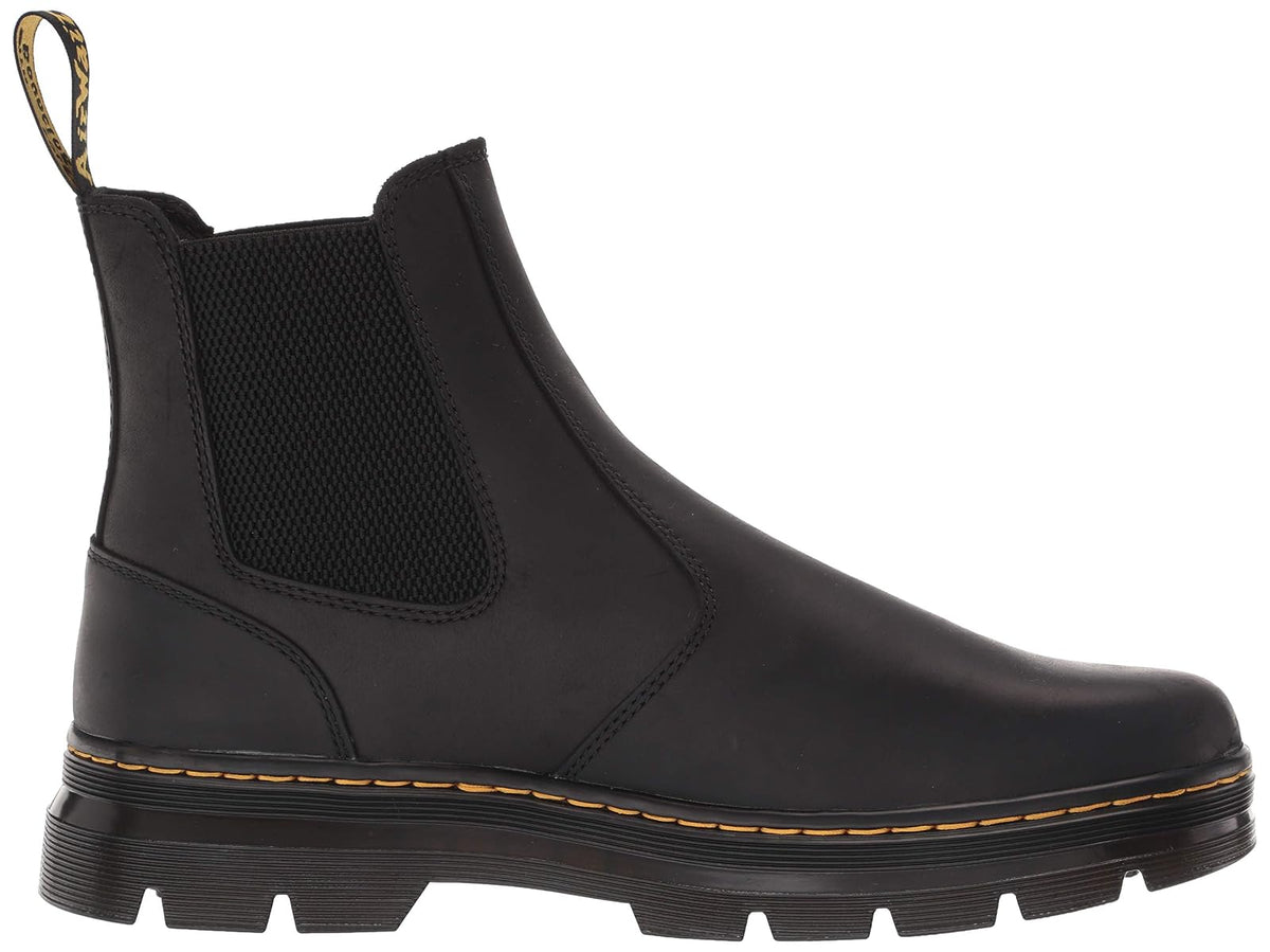 Dr. Martens 2976 Chelsea - Botas unisex, negro (Black Wyoming), 7 Women/6 Men