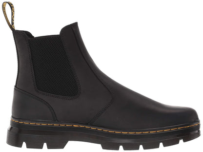Dr. Martens 2976 Chelsea - Botas unisex, negro (Black Wyoming), 7 Women/6 Men