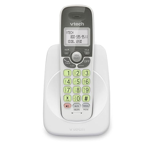 VTech - Teléfono inalámbrico con DECT 6.0, Altavoz dúplex Completo, visualización iluminada, Teclado retroiluminado, identificador de Llamadas/Llamada en Espera, Control de Volumen, Compatible con