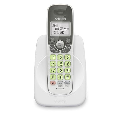 VTech - Teléfono inalámbrico con DECT 6.0, Altavoz dúplex Completo, visualización iluminada, Teclado retroiluminado, identificador de Llamadas/Llamada en Espera, Control de Volumen, Compatible con