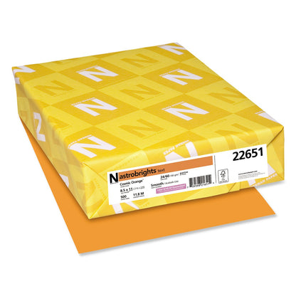 Neenah papel de color Astrobrights, 24 lb, 8.5 x 11 inches, 500 hojas, Naranja (Cosmic Orange), Letter - 8 1/2" x 11"