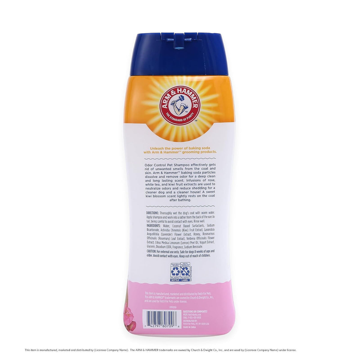 Arm & Hammer for Pets Super Deodorizing Shampoo for Dogs | Best Odor Eliminating Dog Shampoo | Great for All Dogs & Puppies, Fresh Kiwi Blossom Scent, 20 oz, 2-Pack