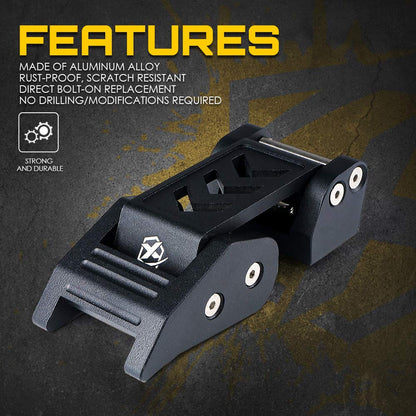 Xprite - Kit de pestillos de aluminio compatible con Jeep Wrangler JK JKU 2007-2018 2018 2019 2020 Jeep Wrangler JL JLU - Pares